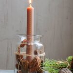 Kalenderlys m. guldprint