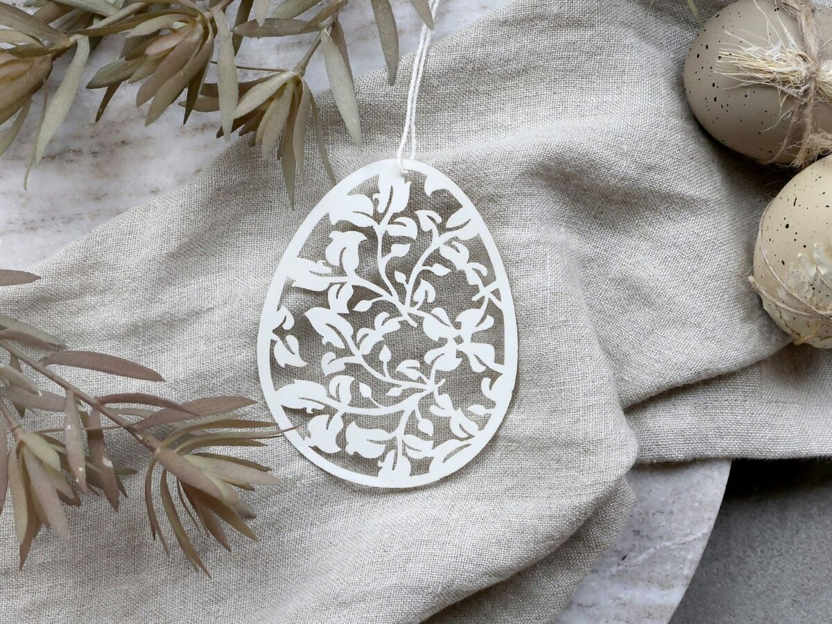 Vintage papirklip - Påskeæg - Sæt af 6