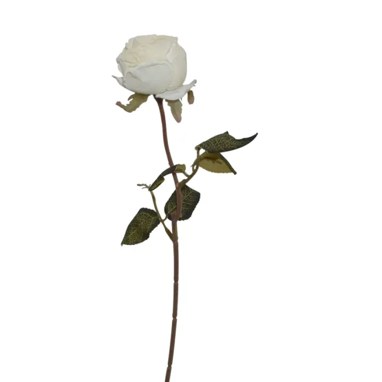 Kunstig rose - Hvid