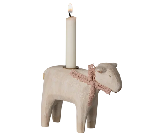 Maileg - Lysestage - Lam - Rosa