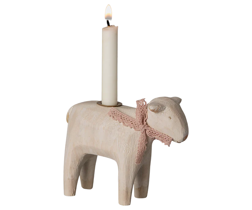 Maileg - Lysestage - Lam - Rosa