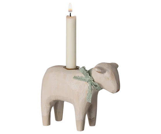 Maileg - Lysestage - Lam - Mint