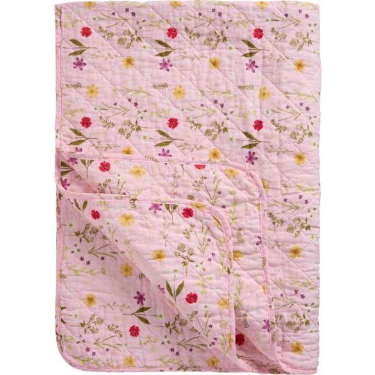 Quilt - Rosa m/havens blomster