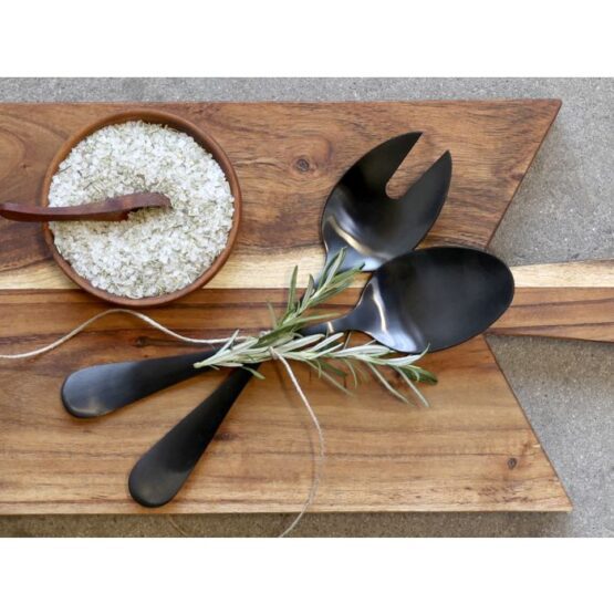 Nordique Salatbestik - Sæt af 2 - Sort