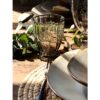 Saint-Émilion Glas m. mønster - Fransk grå