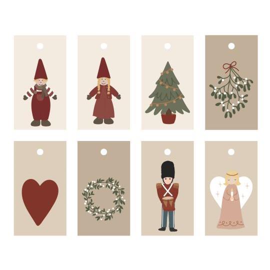 Til & fra kort - 8 forskellige - My Nostalgic Christmas