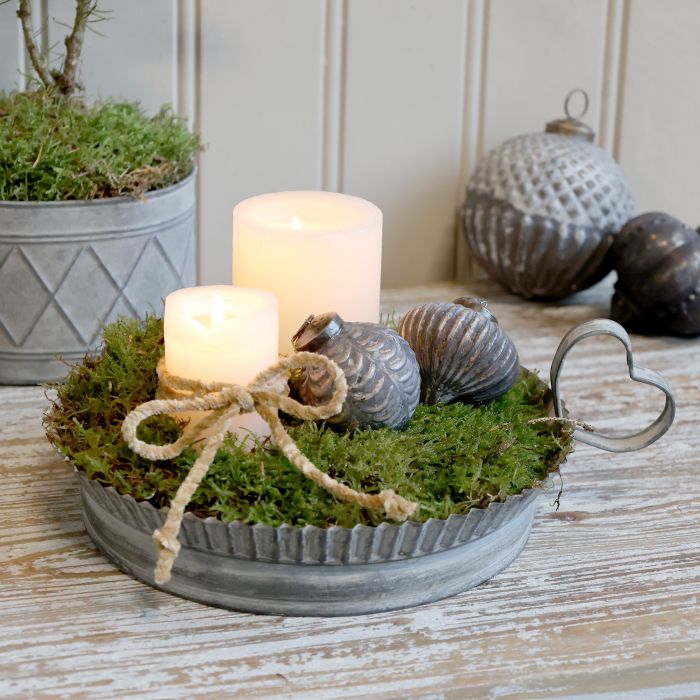 Fad m. hjertehåndtag og bølget kant