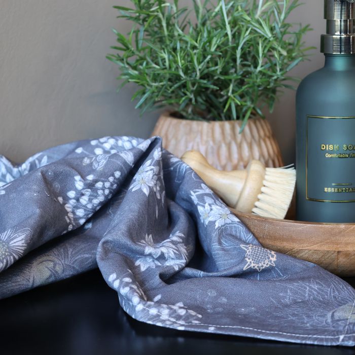 Aix Viskestykke m. blomster