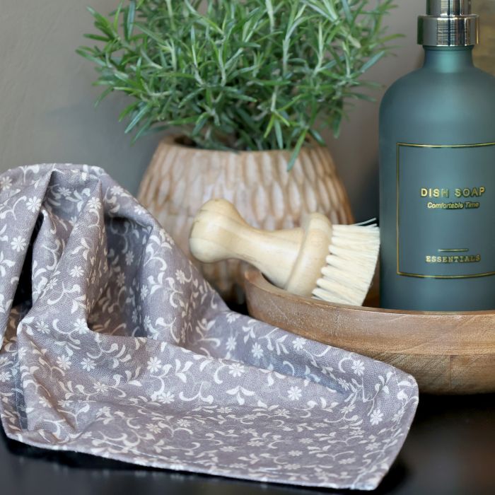 Aix Viskestykke m. blomster